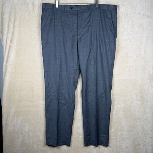 Ralph Lauren Mens Dress Pants Gray Wool Blend Flat Front Size 44/32 Business